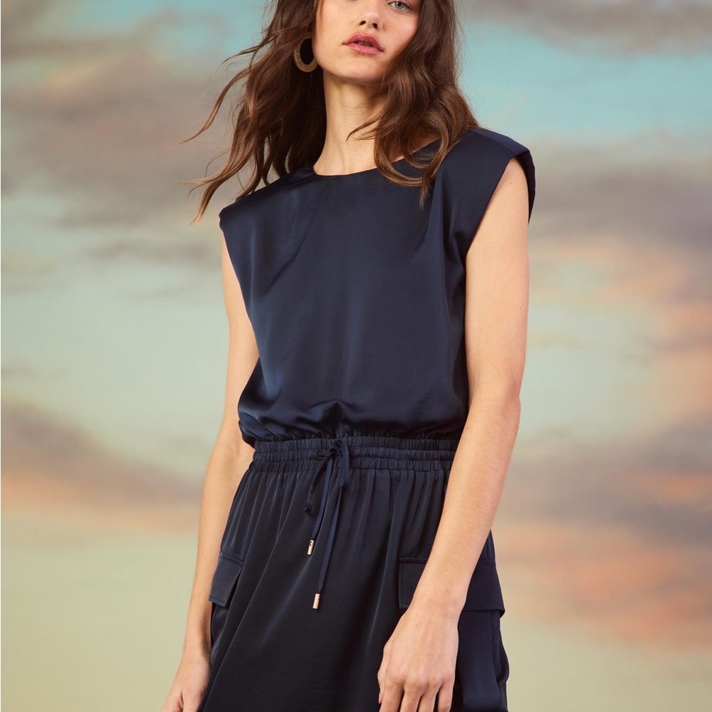 Skies are Blue Desiree Muscle Tee Cardo Dress